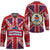 Cayman Islands Christmas Hockey Jersey Xmas Pattern and Coat of Arms - Wonder Print Shop