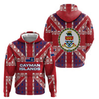 Cayman Islands Christmas Hoodie Xmas Pattern and Coat of Arms - Wonder Print Shop