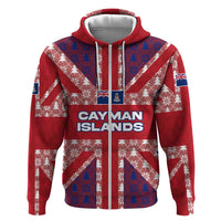 Cayman Islands Christmas Hoodie Xmas Pattern and Coat of Arms - Wonder Print Shop
