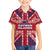 Cayman Islands Christmas Kid Hawaiian Shirt Xmas Pattern and Coat of Arms - Wonder Print Shop