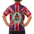 Cayman Islands Christmas Kid Hawaiian Shirt Xmas Pattern and Coat of Arms - Wonder Print Shop