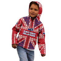 Cayman Islands Christmas Kid Hoodie Xmas Pattern and Coat of Arms - Wonder Print Shop