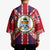 Cayman Islands Christmas Kimono Xmas Pattern and Coat of Arms - Wonder Print Shop