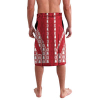 Cayman Islands Christmas Lavalava Xmas Pattern and Coat of Arms - Wonder Print Shop