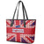 Cayman Islands Christmas Leather Tote Bag Xmas Pattern and Coat of Arms - Wonder Print Shop