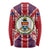 Cayman Islands Christmas Long Sleeve Shirt Xmas Pattern and Coat of Arms - Wonder Print Shop