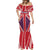 Cayman Islands Christmas Mermaid Dress Xmas Pattern and Coat of Arms - Wonder Print Shop