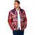 Cayman Islands Christmas Padded Jacket Xmas Pattern and Coat of Arms - Wonder Print Shop