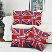 Cayman Islands Christmas Pillow Cover Xmas Pattern and Coat of Arms - Wonder Print Shop