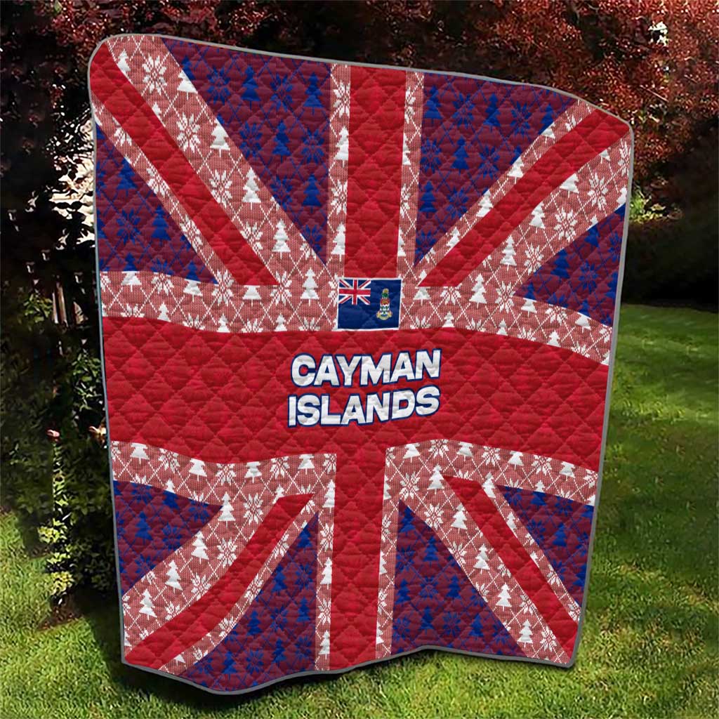 Cayman Islands Christmas Quilt Xmas Pattern and Coat of Arms - Wonder Print Shop