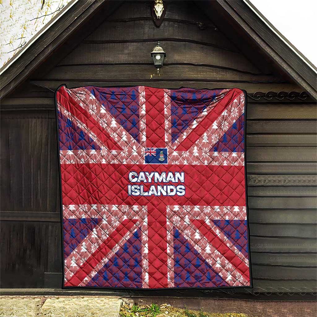 Cayman Islands Christmas Quilt Xmas Pattern and Coat of Arms - Wonder Print Shop