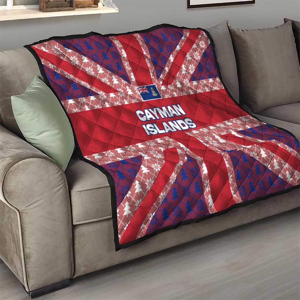 Cayman Islands Christmas Quilt Xmas Pattern and Coat of Arms - Wonder Print Shop