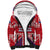 Cayman Islands Christmas Sherpa Hoodie Xmas Pattern and Coat of Arms - Wonder Print Shop