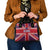 Cayman Islands Christmas Shoulder Handbag Xmas Pattern and Coat of Arms - Wonder Print Shop
