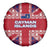 Cayman Islands Christmas Spare Tire Cover Xmas Pattern and Coat of Arms - Wonder Print Shop