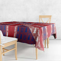 Cayman Islands Christmas Tablecloth Xmas Pattern and Coat of Arms - Wonder Print Shop