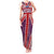 Cayman Islands Christmas Tank Maxi Dress Xmas Pattern and Coat of Arms - Wonder Print Shop