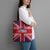 Cayman Islands Christmas Tote Bag Xmas Pattern and Coat of Arms - Wonder Print Shop