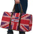Cayman Islands Christmas Travel Bag Xmas Pattern and Coat of Arms - Wonder Print Shop