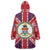 Cayman Islands Christmas Wearable Blanket Hoodie Xmas Pattern and Coat of Arms - Wonder Print Shop