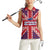 Cayman Islands Christmas Women Sleeveless Polo Shirt Xmas Pattern and Coat of Arms - Wonder Print Shop