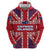 Cayman Islands Christmas Zip Hoodie Xmas Pattern and Coat of Arms - Wonder Print Shop