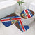 Cayman Islands Xmas Bathroom Set Christmas Plaid Turtle and Coat of Arms Red Green Blue - Wonder Print Shop