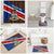 Cayman Islands Xmas Bathroom Set Christmas Plaid Turtle and Coat of Arms Red Green Blue - Wonder Print Shop