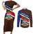 Cayman Islands Xmas Couples Matching Short Sleeve Bodycon Dress and Long Sleeve Button Shirt Christmas Plaid Turtle and Coat of Arms Red Green Blue - Wonder Print Shop