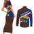 Cayman Islands Xmas Couples Matching Short Sleeve Bodycon Dress and Long Sleeve Button Shirt Christmas Plaid Turtle and Coat of Arms Red Green Blue - Wonder Print Shop