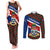 Cayman Islands Xmas Couples Matching Tank Maxi Dress and Long Sleeve Button Shirt Christmas Plaid Turtle and Coat of Arms Red Green Blue - Wonder Print Shop