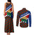 Cayman Islands Xmas Couples Matching Tank Maxi Dress and Long Sleeve Button Shirt Christmas Plaid Turtle and Coat of Arms Red Green Blue - Wonder Print Shop