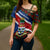 Cayman Islands Xmas Cross Shoulder Shirt Christmas Plaid Turtle and Coat of Arms Red Green Blue - Wonder Print Shop