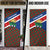 Cayman Islands Xmas Door Cover Christmas Plaid Turtle and Coat of Arms Red Green Blue - Wonder Print Shop