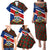 Cayman Islands Xmas Family Matching Puletasi and Hawaiian Shirt Christmas Plaid Turtle and Coat of Arms Red Green Blue - Wonder Print Shop