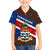 Cayman Islands Xmas Family Matching Summer Maxi Dress and Hawaiian Shirt Christmas Plaid Turtle and Coat of Arms Red Green Blue - Wonder Print Shop