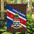 Cayman Islands Xmas Garden Flag Christmas Plaid Turtle and Coat of Arms Red Green Blue - Wonder Print Shop