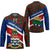Cayman Islands Xmas Hockey Jersey Christmas Plaid Turtle and Coat of Arms Red Green Blue - Wonder Print Shop