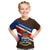 Cayman Islands Xmas Kid T Shirt Christmas Plaid Turtle and Coat of Arms Red Green Blue - Wonder Print Shop