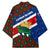 Cayman Islands Xmas Kimono Christmas Plaid Turtle and Coat of Arms Red Green Blue - Wonder Print Shop