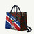 Cayman Islands Xmas Leather Bag Christmas Plaid Turtle and Coat of Arms Red Green Blue - Wonder Print Shop