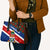 Cayman Islands Xmas Leather Bag Christmas Plaid Turtle and Coat of Arms Red Green Blue - Wonder Print Shop