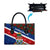 Cayman Islands Xmas Leather Bag Christmas Plaid Turtle and Coat of Arms Red Green Blue - Wonder Print Shop