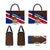Cayman Islands Xmas Leather Bag Christmas Plaid Turtle and Coat of Arms Red Green Blue - Wonder Print Shop