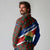 Cayman Islands Xmas Long Sleeve Polo Shirt Christmas Plaid Turtle and Coat of Arms Red Green Blue - Wonder Print Shop