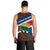 Cayman Islands Xmas Men Tank Top Christmas Plaid Turtle and Coat of Arms Red Green Blue - Wonder Print Shop