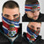 Cayman Islands Xmas Neck Gaiter Christmas Plaid Turtle and Coat of Arms Red Green Blue - Wonder Print Shop