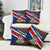 Cayman Islands Xmas Pillow Cover Christmas Plaid Turtle and Coat of Arms Red Green Blue - Wonder Print Shop