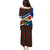 Cayman Islands Xmas Puletasi Christmas Plaid Turtle and Coat of Arms Red Green Blue - Wonder Print Shop