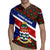 Cayman Islands Xmas Rugby Jersey Christmas Plaid Turtle and Coat of Arms Red Green Blue - Wonder Print Shop